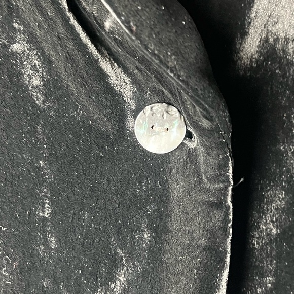 J Jill Black Velvet Sleeveless Blazer Vest Dark Academia Medium - Picture 5 of 12